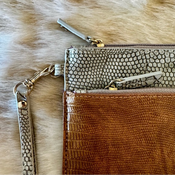 Sondra Roberts Squared 2-tone faux leather wrislet - Picture 2 of 9